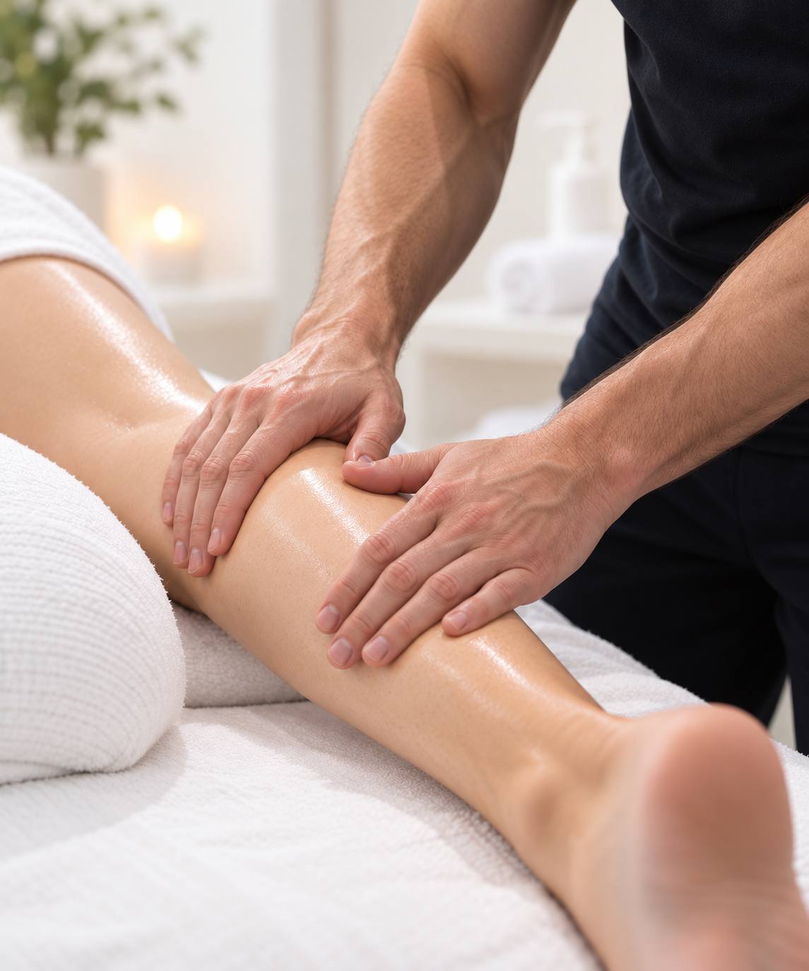 Maksym providing personalised therapeutic massage in Sydney